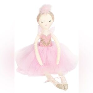 🩰 MON AMI Swan Princess Ballerina Doll 22-Inch Plush doll ballet doll pink blond